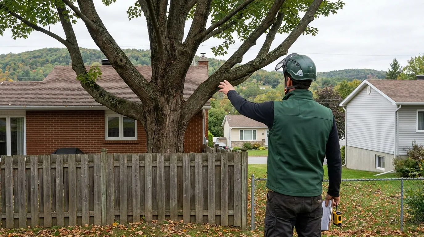 Arbre du voisin trop haut ou dangereux : que faire légalement au Québec ? (Sherbrooke)