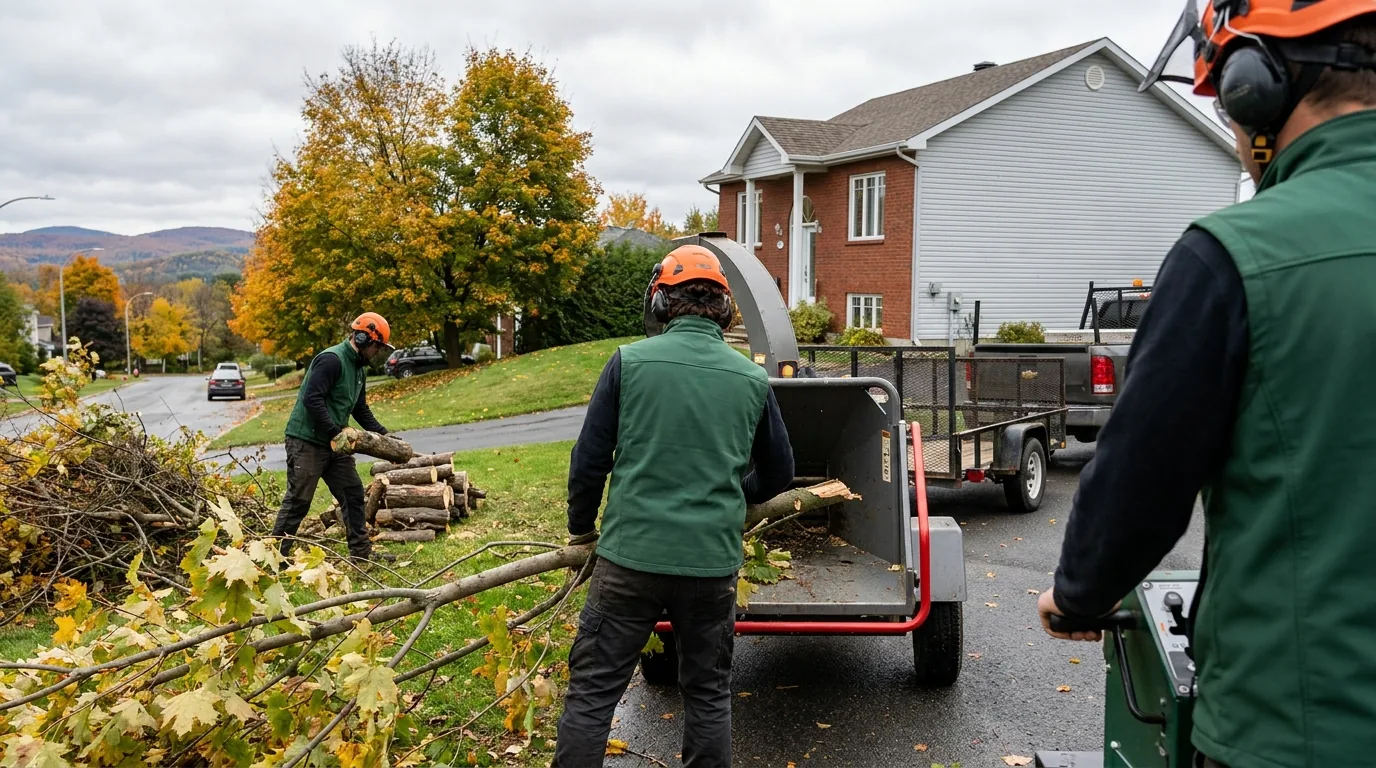 Que faire des branches et du bois après un émondage ? (Sherbrooke)