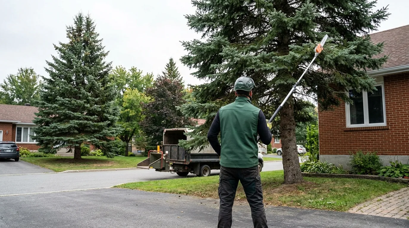 Taille des conifères au Québec : techniques et périodes recommandées (Sherbrooke)